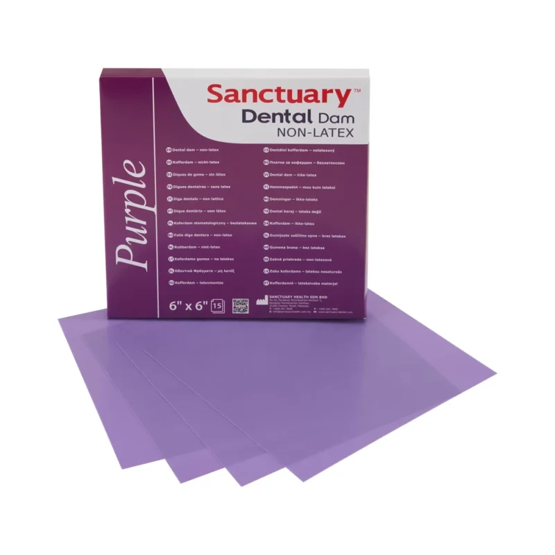 Sanctuary-Dental-Kofferdami-kumm-lateksi-vaba-medium-lilla-mint-152x152mm-15tk-DN641E-EDSH0.