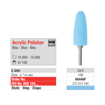 Edenta-Poleer-akrueuelile-Acrylic-Polisher-leek-sinine-2-step-HP-0644HP