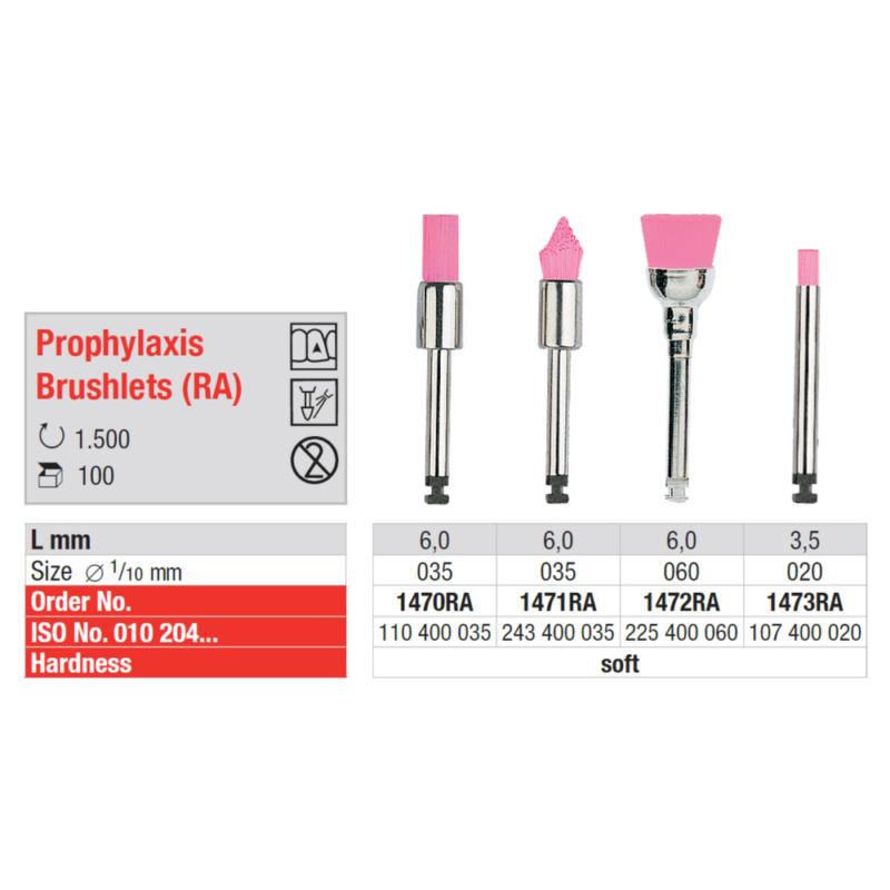 Edenta-Poleerimisharjake-prophylaxis-roosa-soft-RA-Soft-1470RA-1471RA-1472RA-1473RA