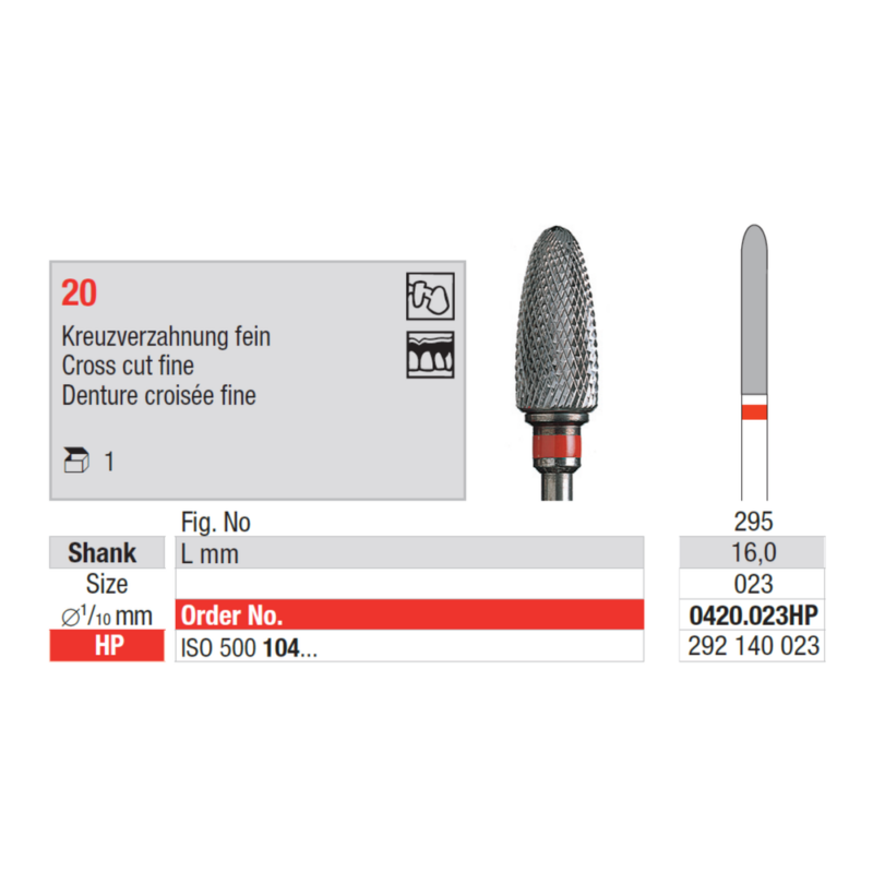 Edenta-TC-Cutter-cross-cut-fine-punane-HP-0420-023HP