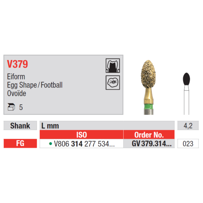 Edenta-Teemantpuur-kuldne-Diacut-egg-shaperoheline-FG-V379
