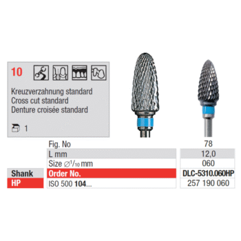 Edenta-TC-Cutter-cross-cut-coarse-abrasion-sinine-HP-5310-060HP