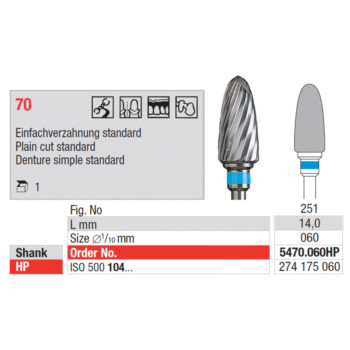 Edenta-TC-Cutter-cross-cut-coarse-abrasion-sinine-HP-5470-060HP