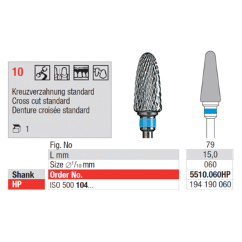 Edenta-TC-Cutter-cross-cut-coarse-abrasion-sinine-HP-5510-060HP