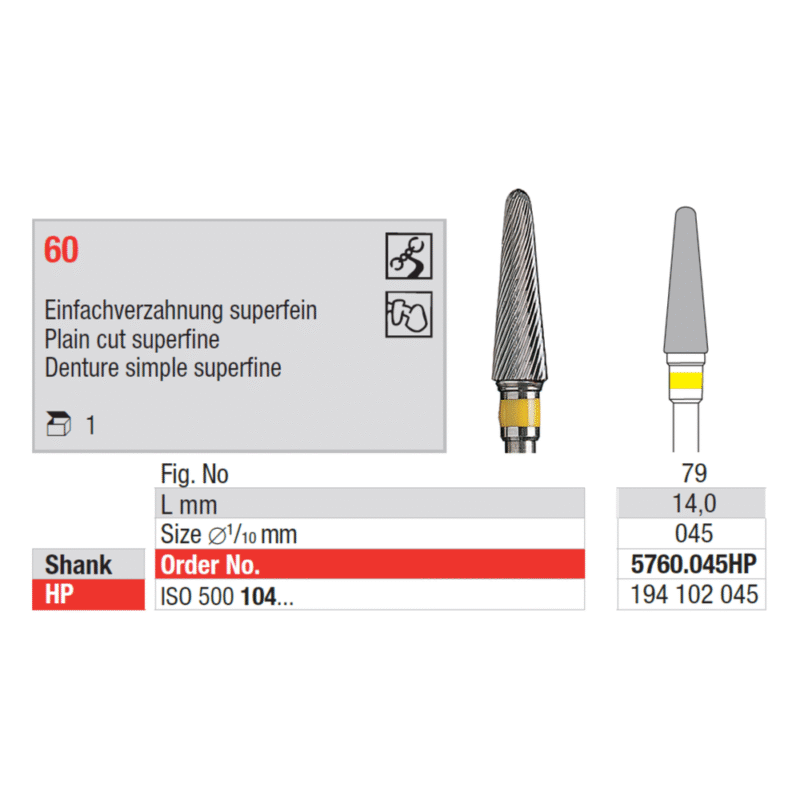 Edenta-TC-Cutter-plain-cut-super-fine-kollane-HP-5760-045HP