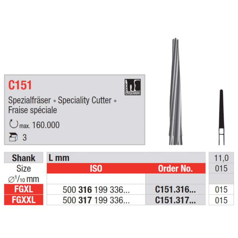Edenta-Teemantpuur-Surgical-cutter-FGXL-C151