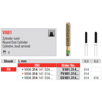 Edenta-Teemantpuur-Diacut-koonus-punane-FG-V881