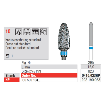 Edenta-TC-Cutter-cross-cut-standard-sinine-HP-0410-023HP